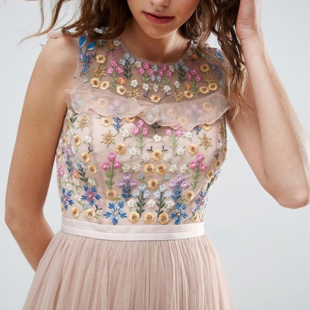 Needle & Thread Floral Sleeveless Dress size 4